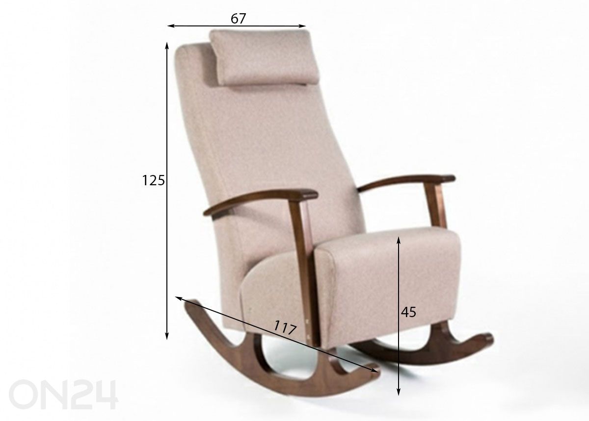 Кресло-качалка Mira 1 увеличить размеры
