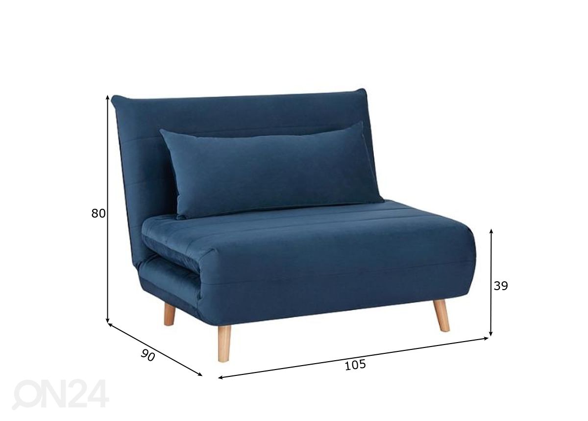 Кресло-кровать увеличить размеры