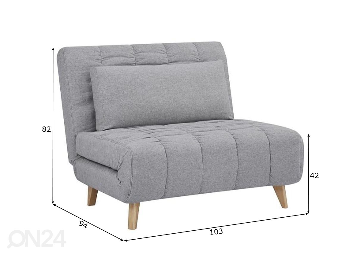 Кресло-кровать Bonnie увеличить размеры