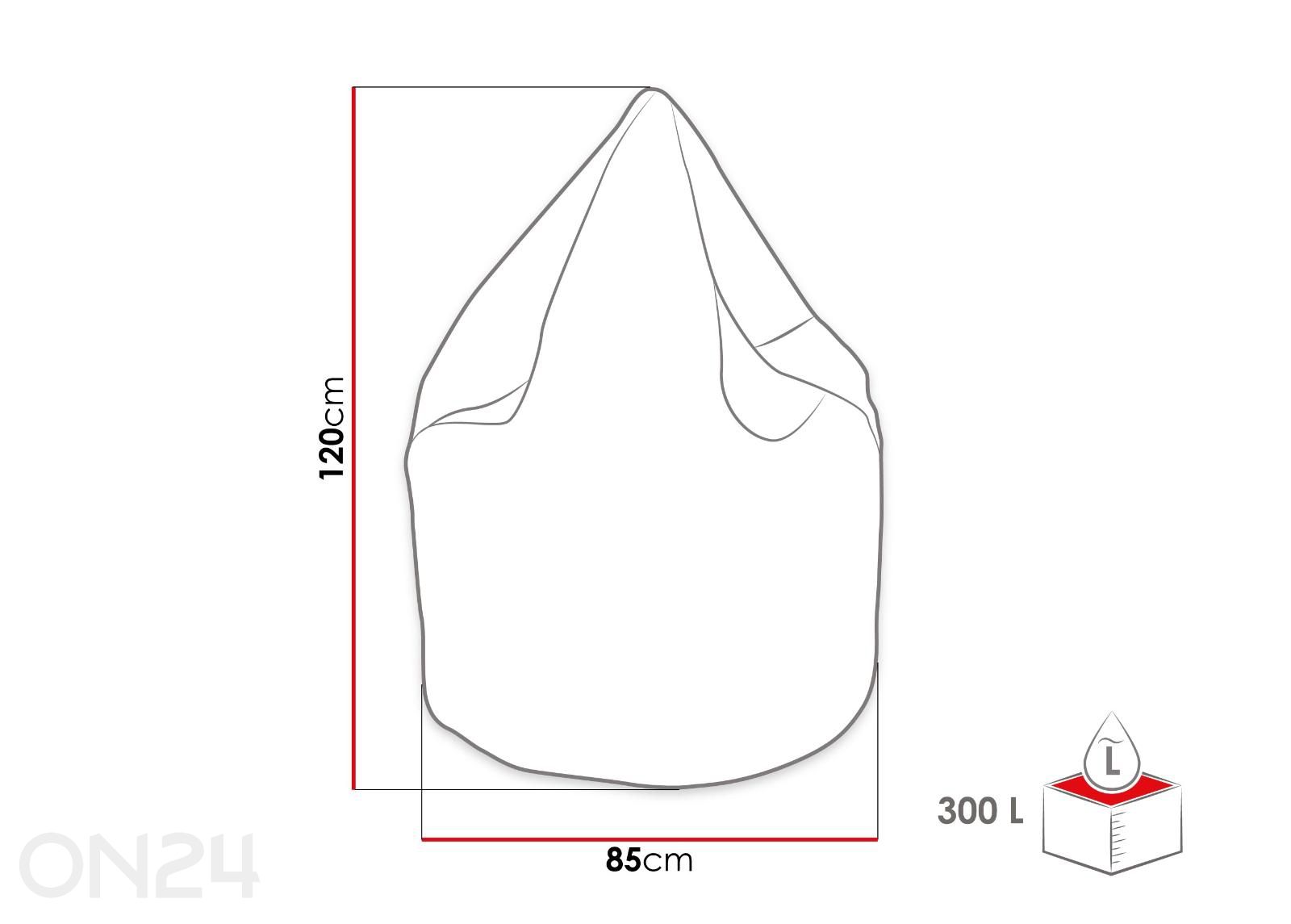 Кресло-мешок Muzzy 300 L увеличить размеры