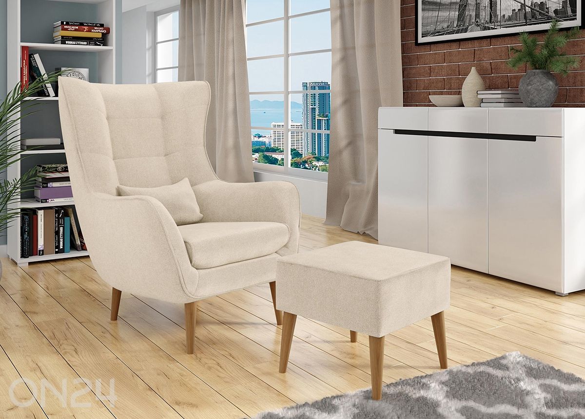 Кресло + пуф увеличить