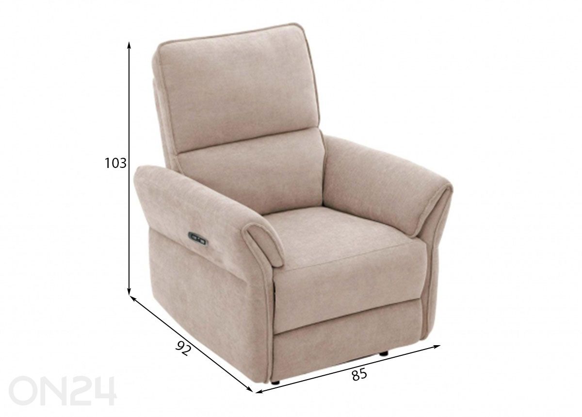 Кресло-реклайнер Damika увеличить размеры