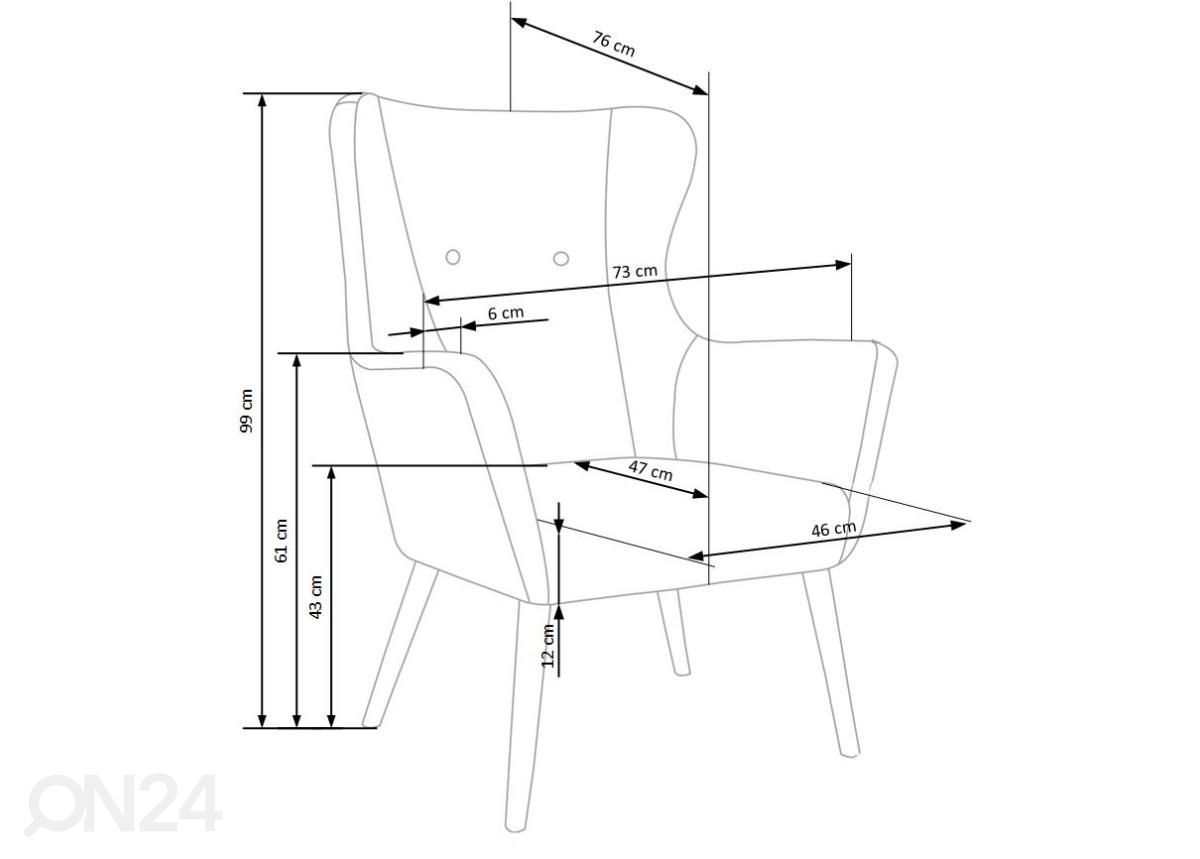 Кресло увеличить размеры