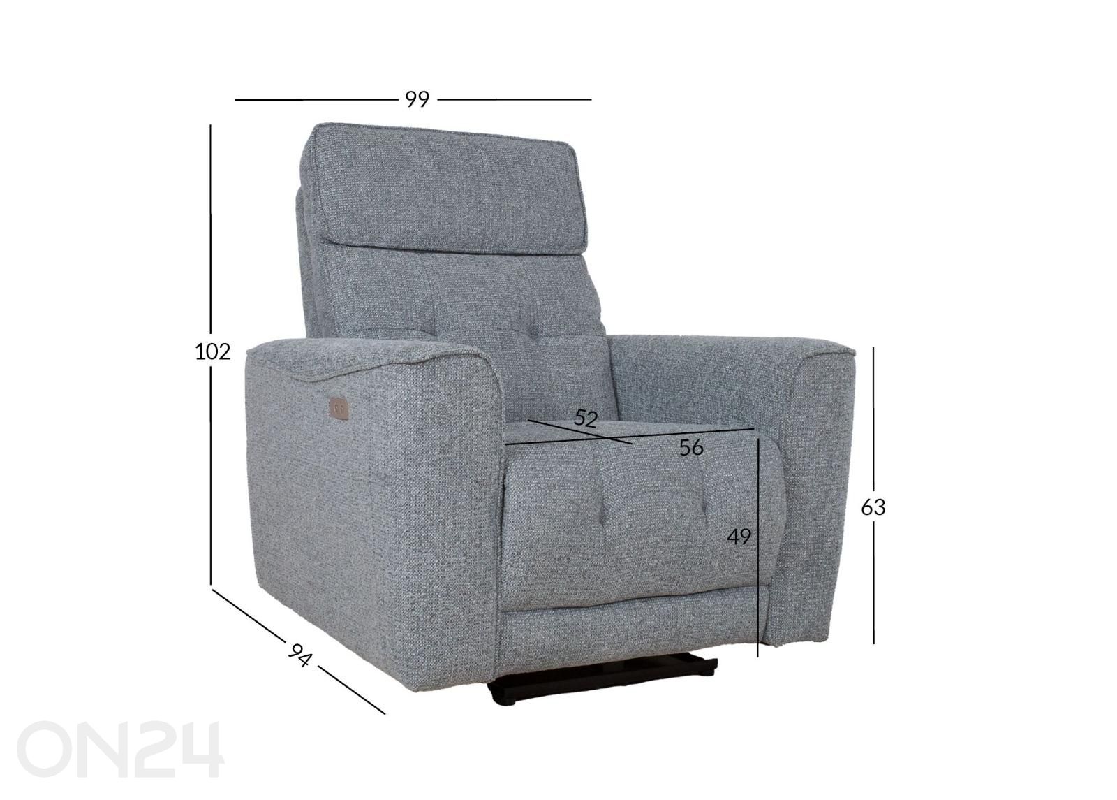 Кресло Bosco Recliner увеличить размеры