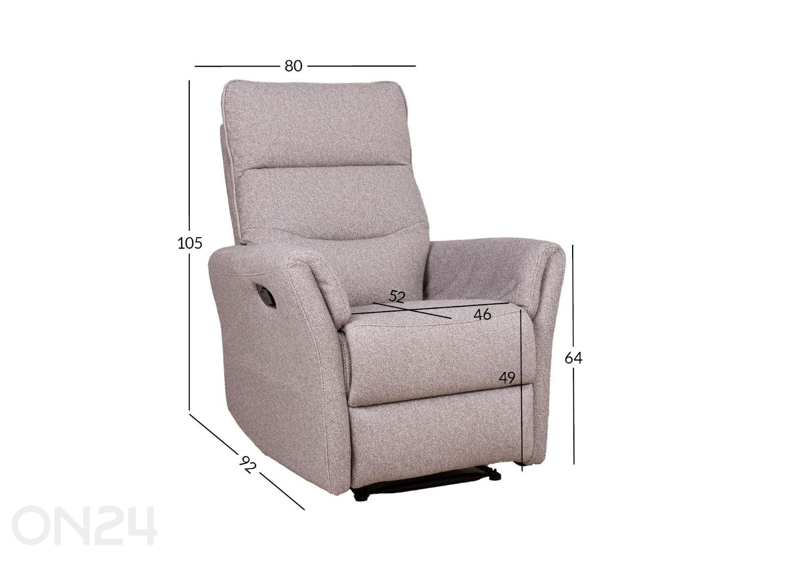 Кресло Bowers Recliner увеличить размеры