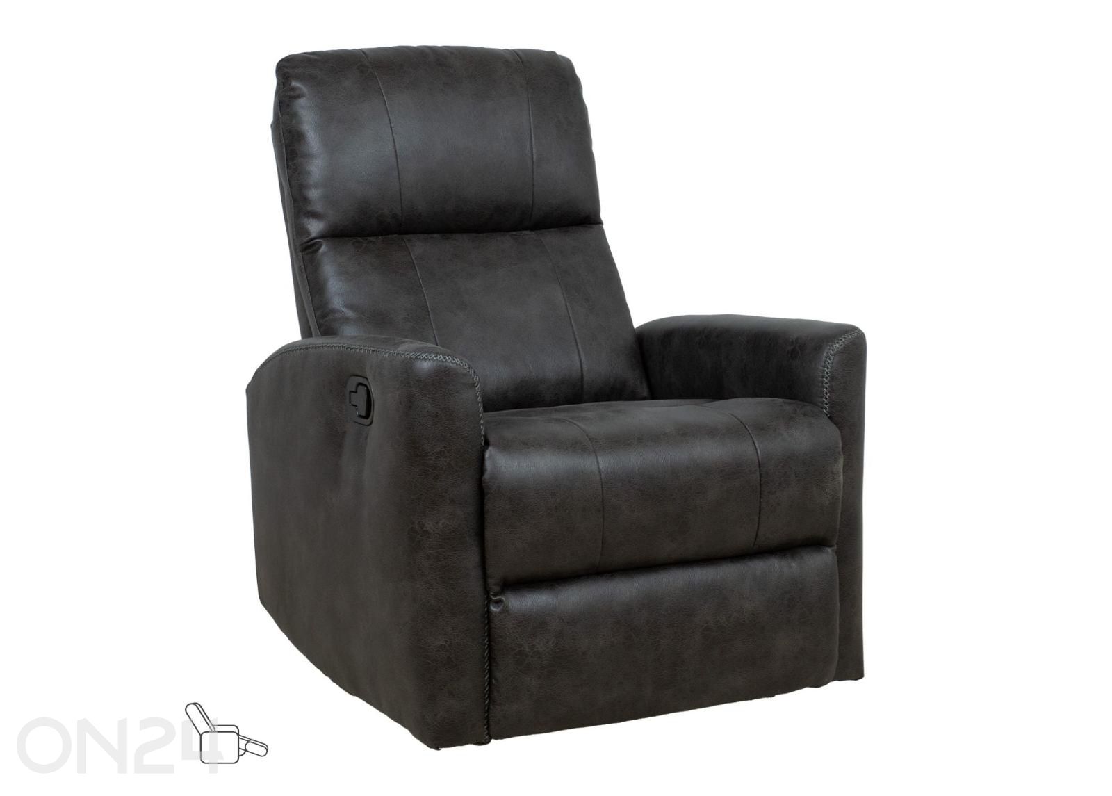 Кресло Diego, качающееся и поворотное, с ручным механизмом реклайнера увеличить