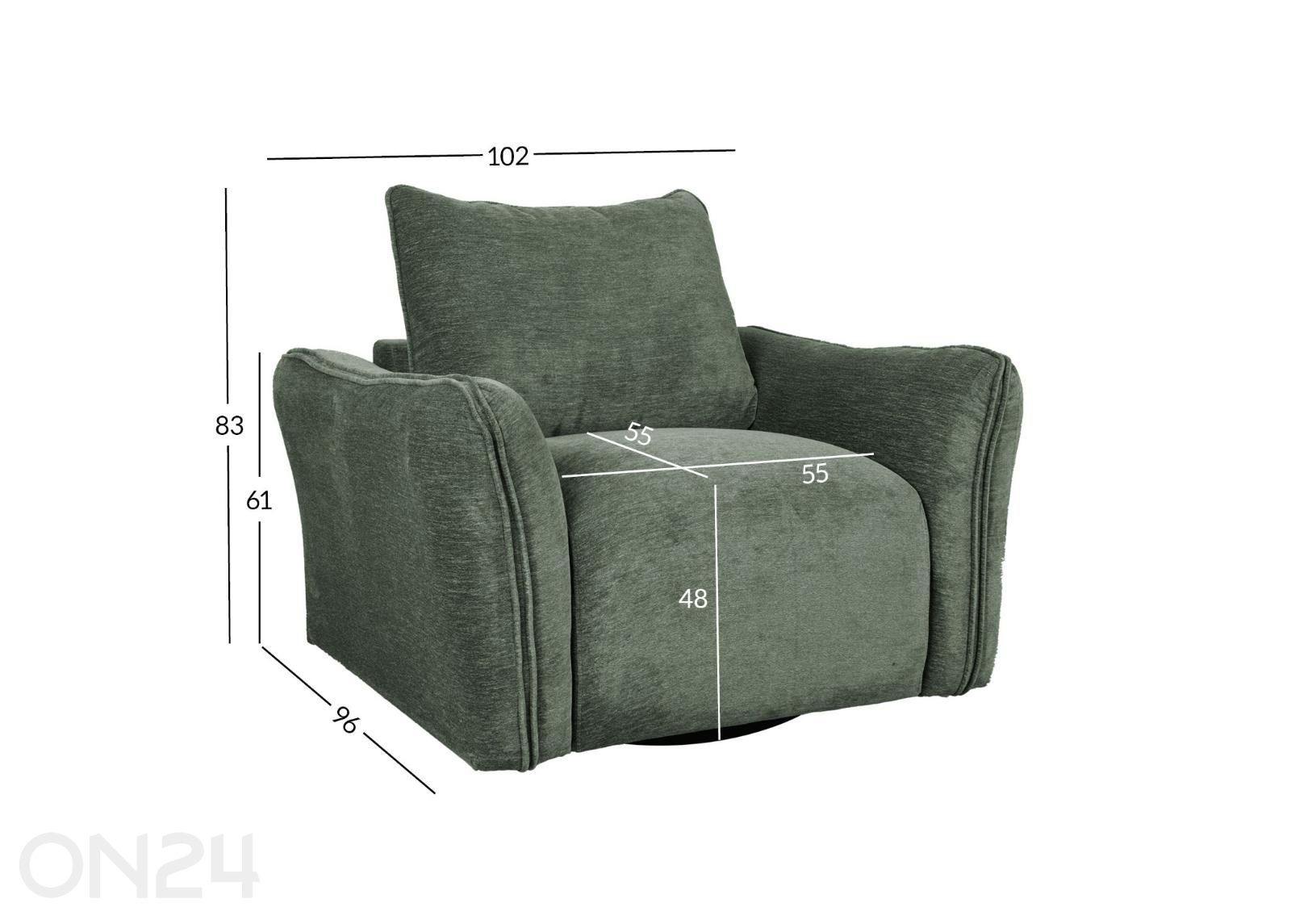 Кресло Divi увеличить размеры