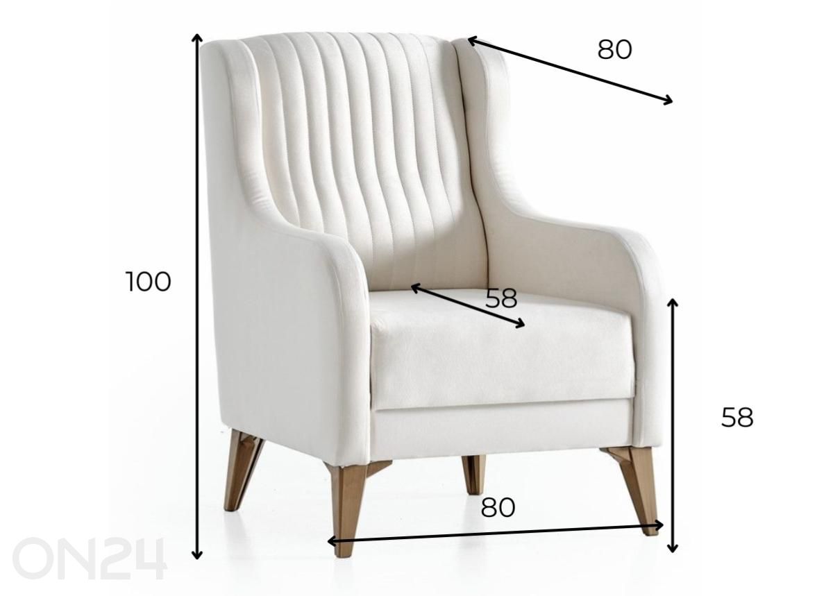 Кресло Lanza увеличить размеры