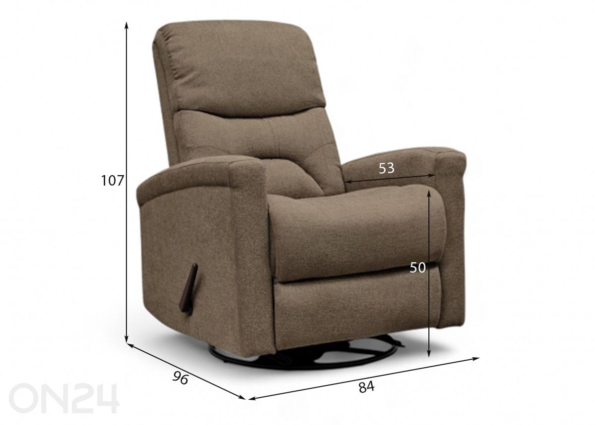 Кресло Loft recliner увеличить размеры