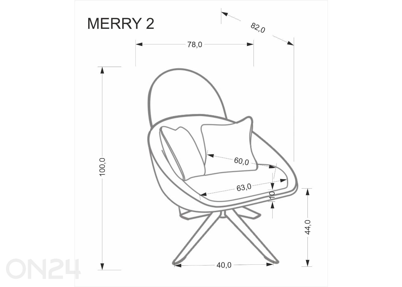 Кресло Merry 2 увеличить размеры