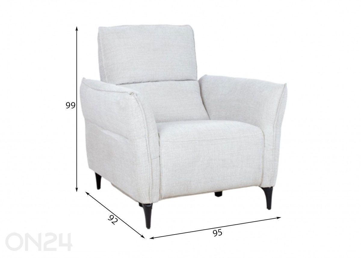 Кресло Miami Recliner (электрическое) увеличить размеры