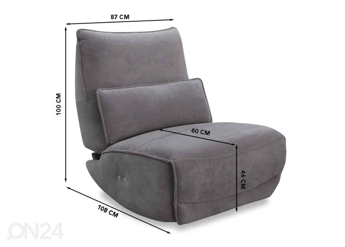 Кресло recliner (электрическое) увеличить размеры