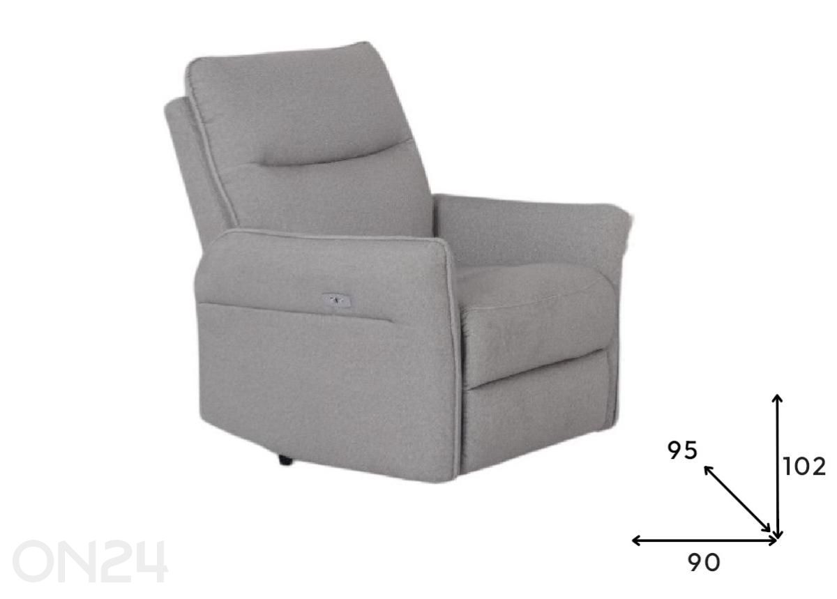 Кресло recliner Ats 1 увеличить размеры