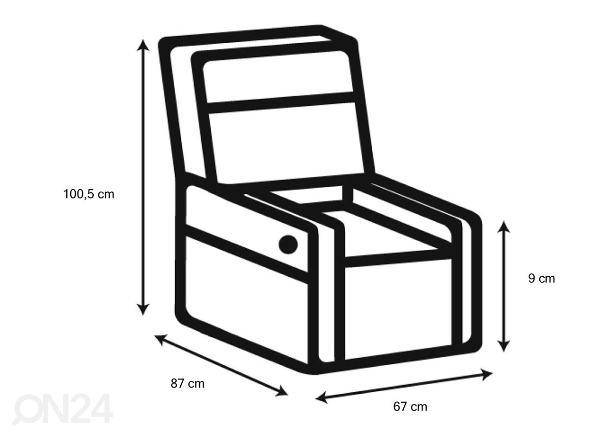 Кресло Recliner Savia увеличить размеры