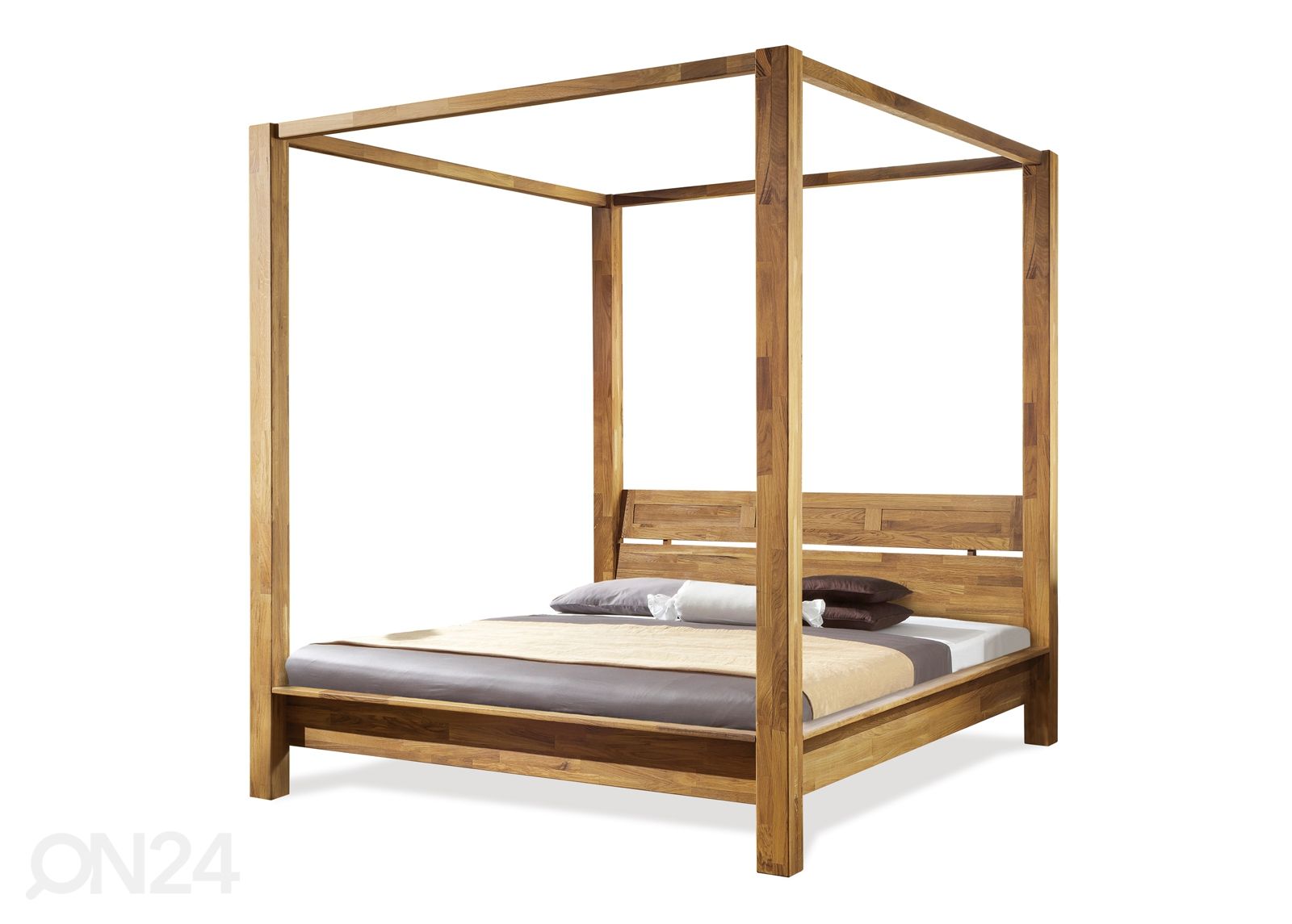 Кровать с балдахином из массива дуба Sevilla 140x200 cm увеличить