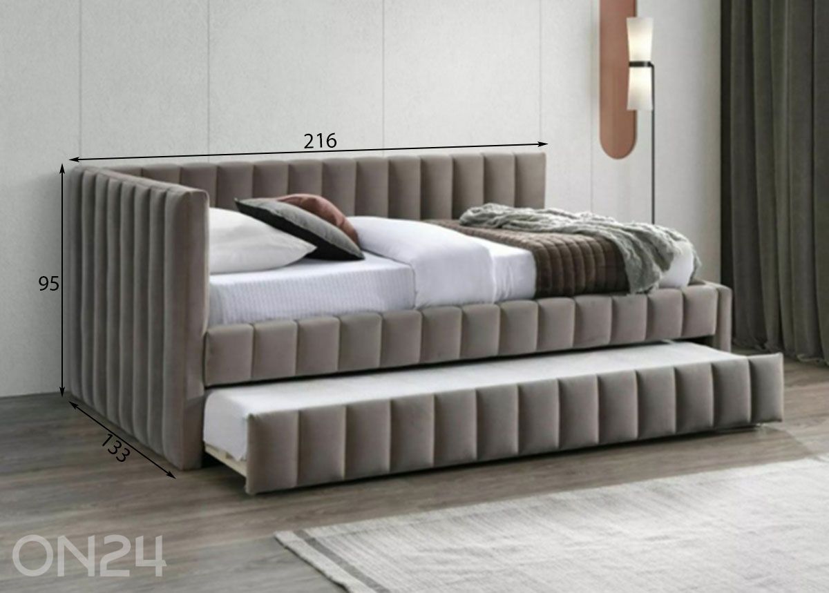 Кровать с дополнительной кроватью Alfie 120x200 см увеличить размеры