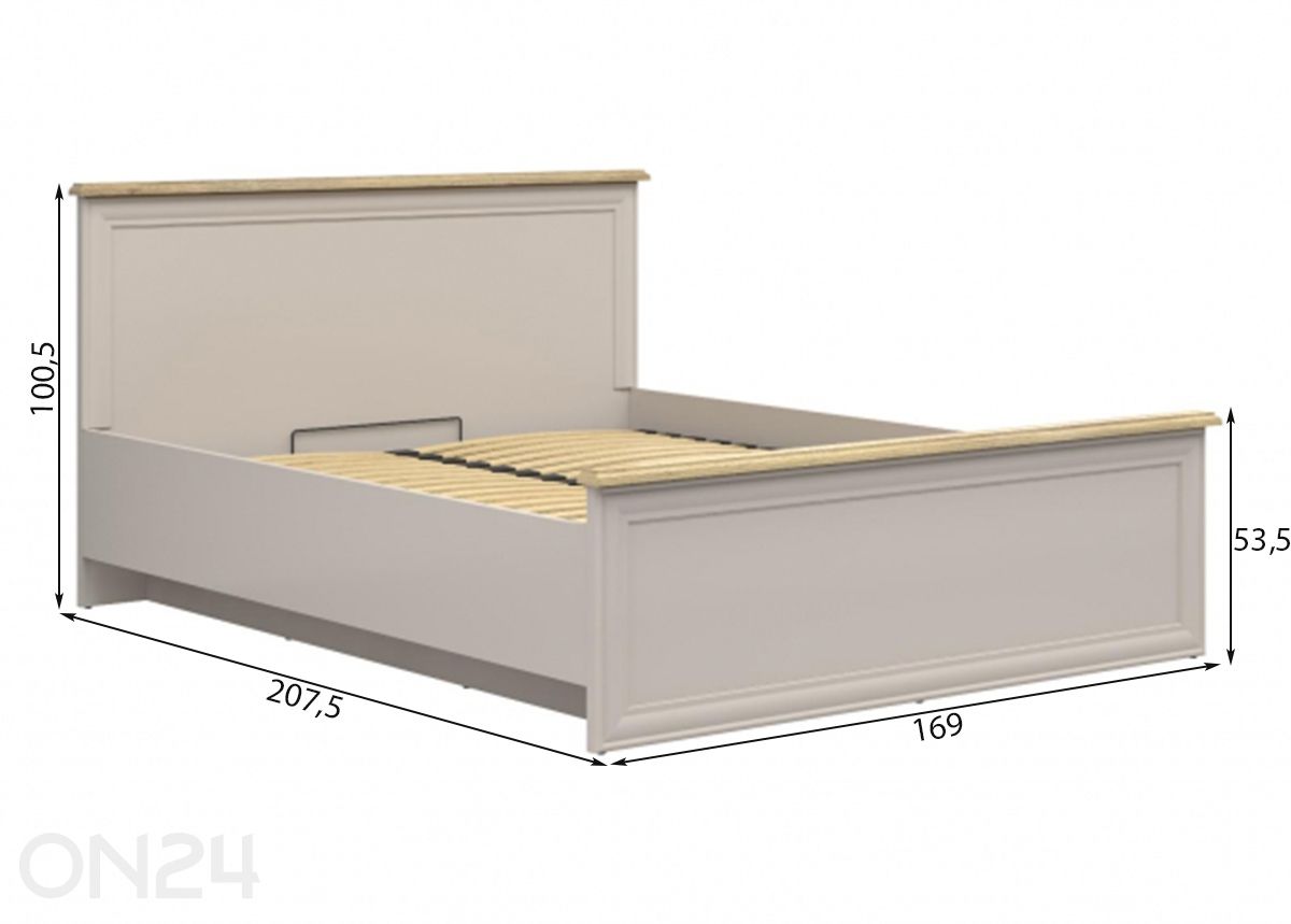 Кровать с ящиком для белья Anga 160x200 см увеличить размеры