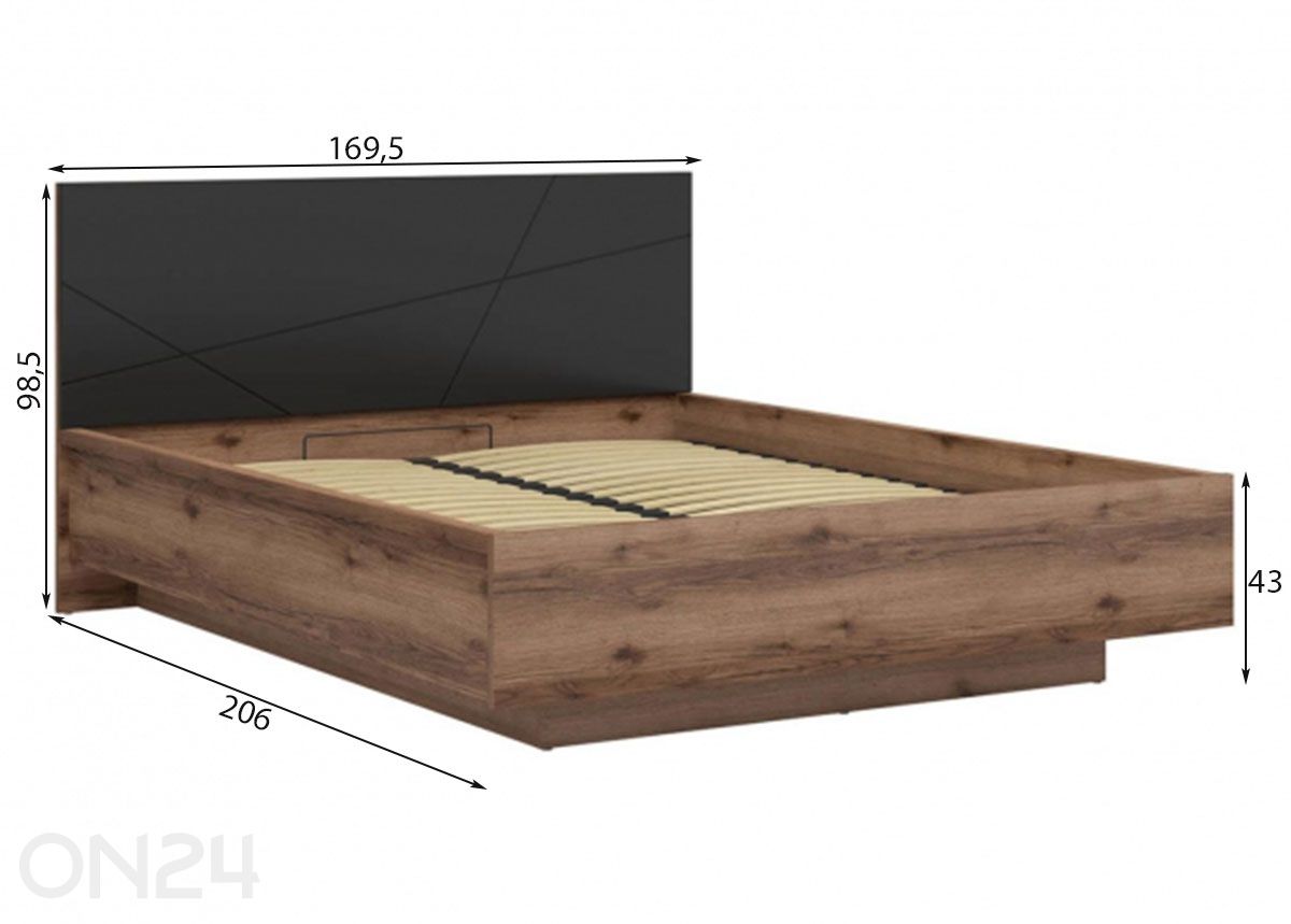 Кровать с ящиком Forn 160x200 см увеличить размеры