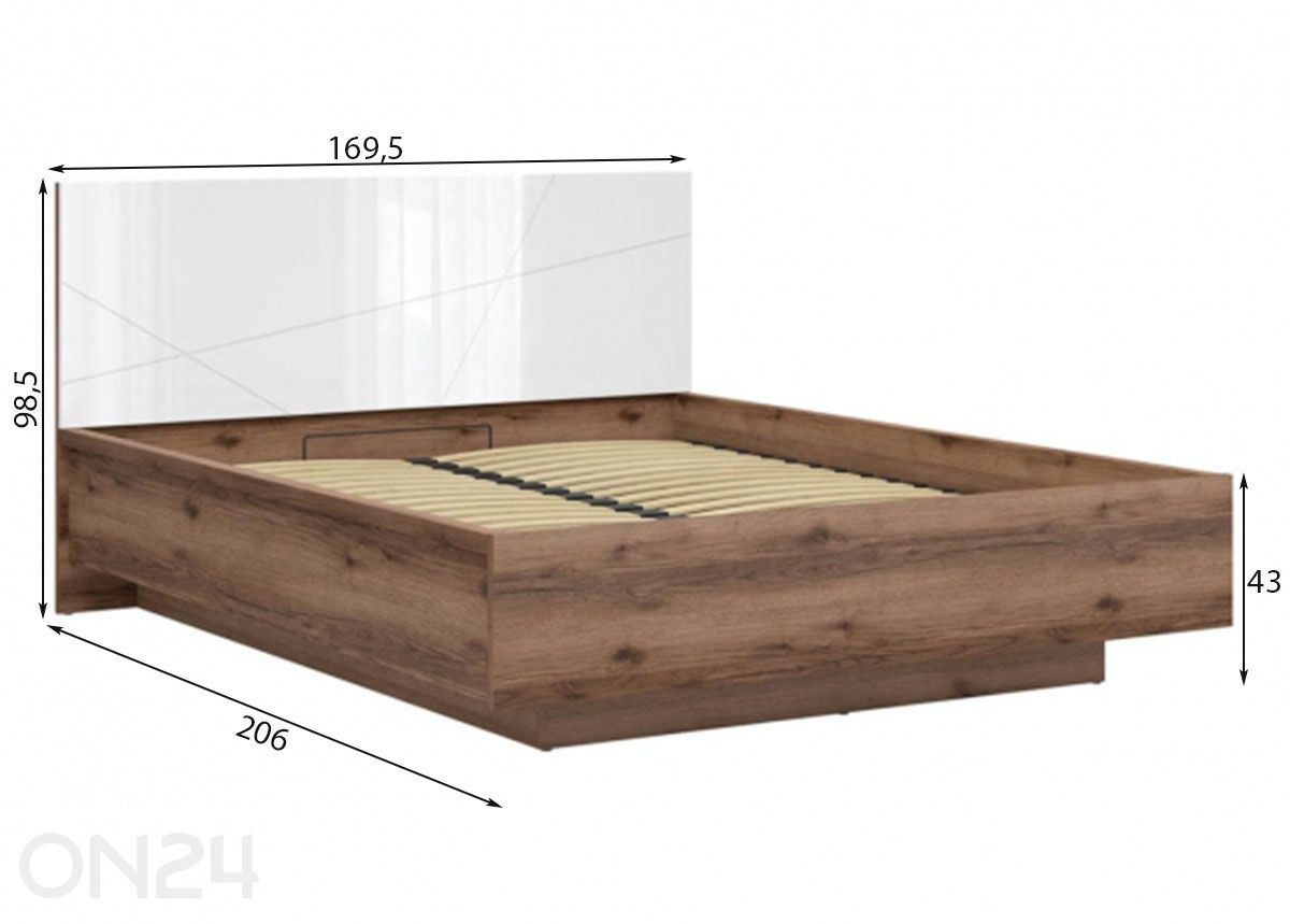 Кровать с ящиком Forn 160x200 см увеличить размеры
