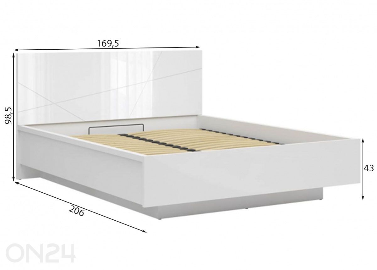 Кровать с ящиком Forn 160x200 см увеличить размеры