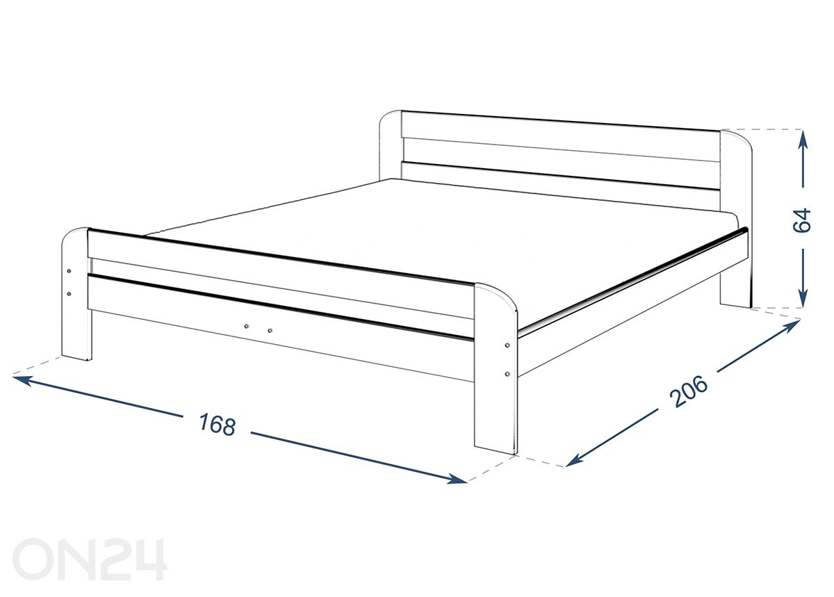 Кровать 160x200 cm увеличить размеры