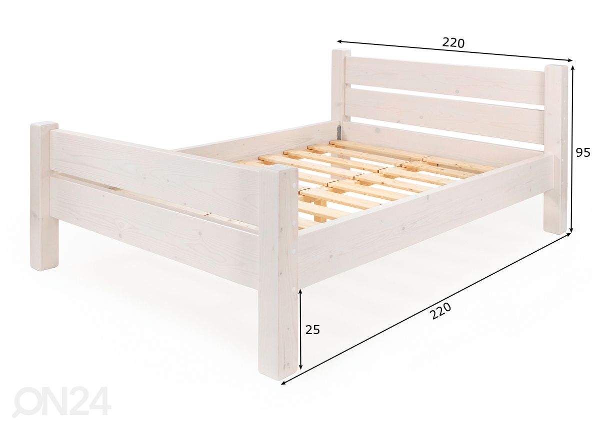 Кровать 200x200 cm увеличить размеры