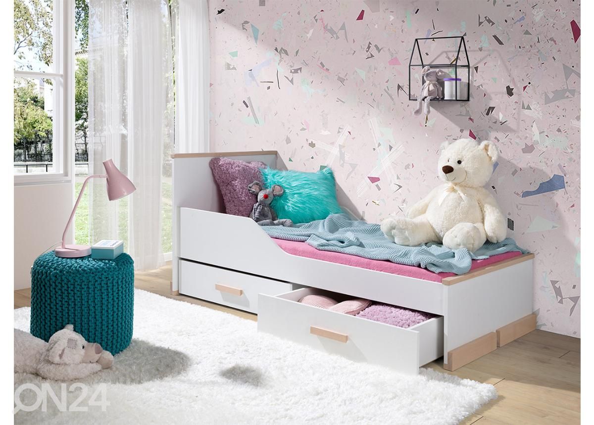 Кровать 90x200 cm + ящики кроватные увеличить