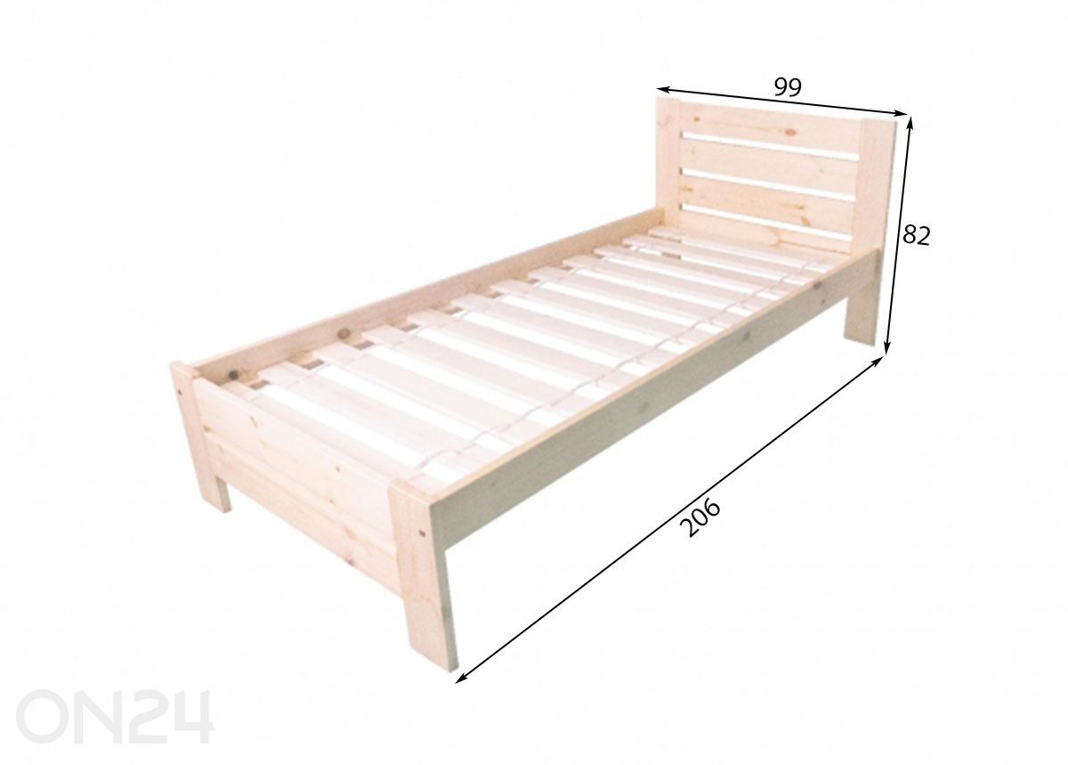 Кровать 90x200 cm увеличить размеры