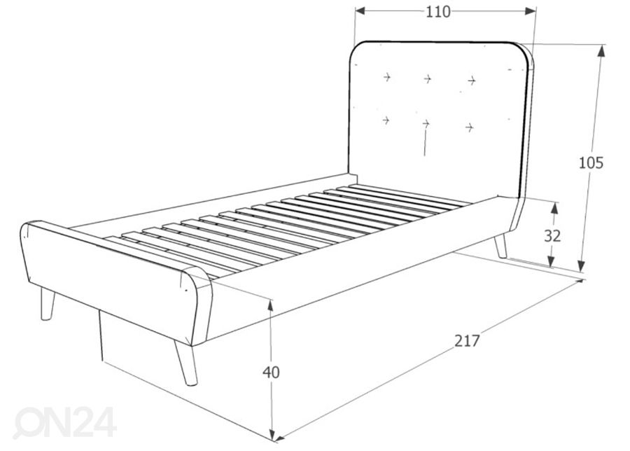 Кровать 90x200 cm увеличить