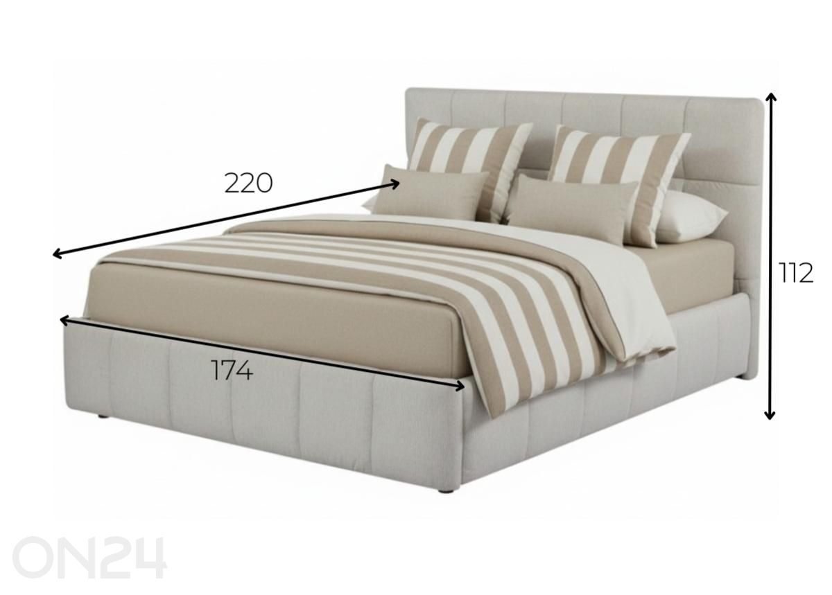 Кровать Amelia 160x200 увеличить размеры