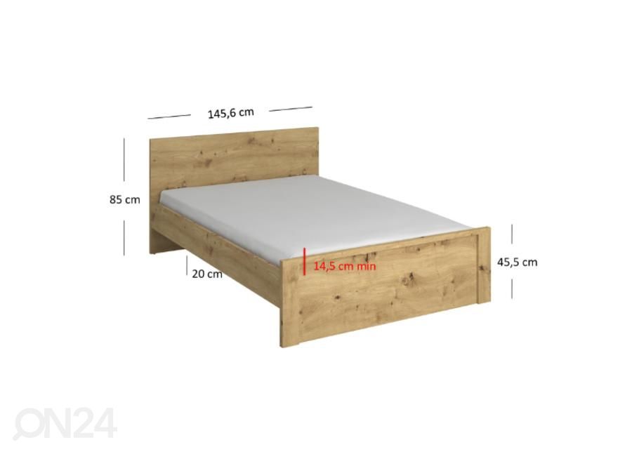 Кровать Ayson 140x200 см увеличить размеры