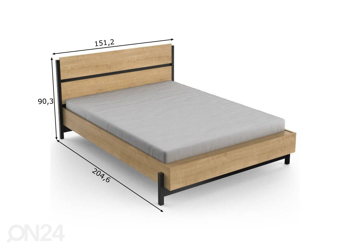 Кровать Craft 140x190/200 cm увеличить размеры