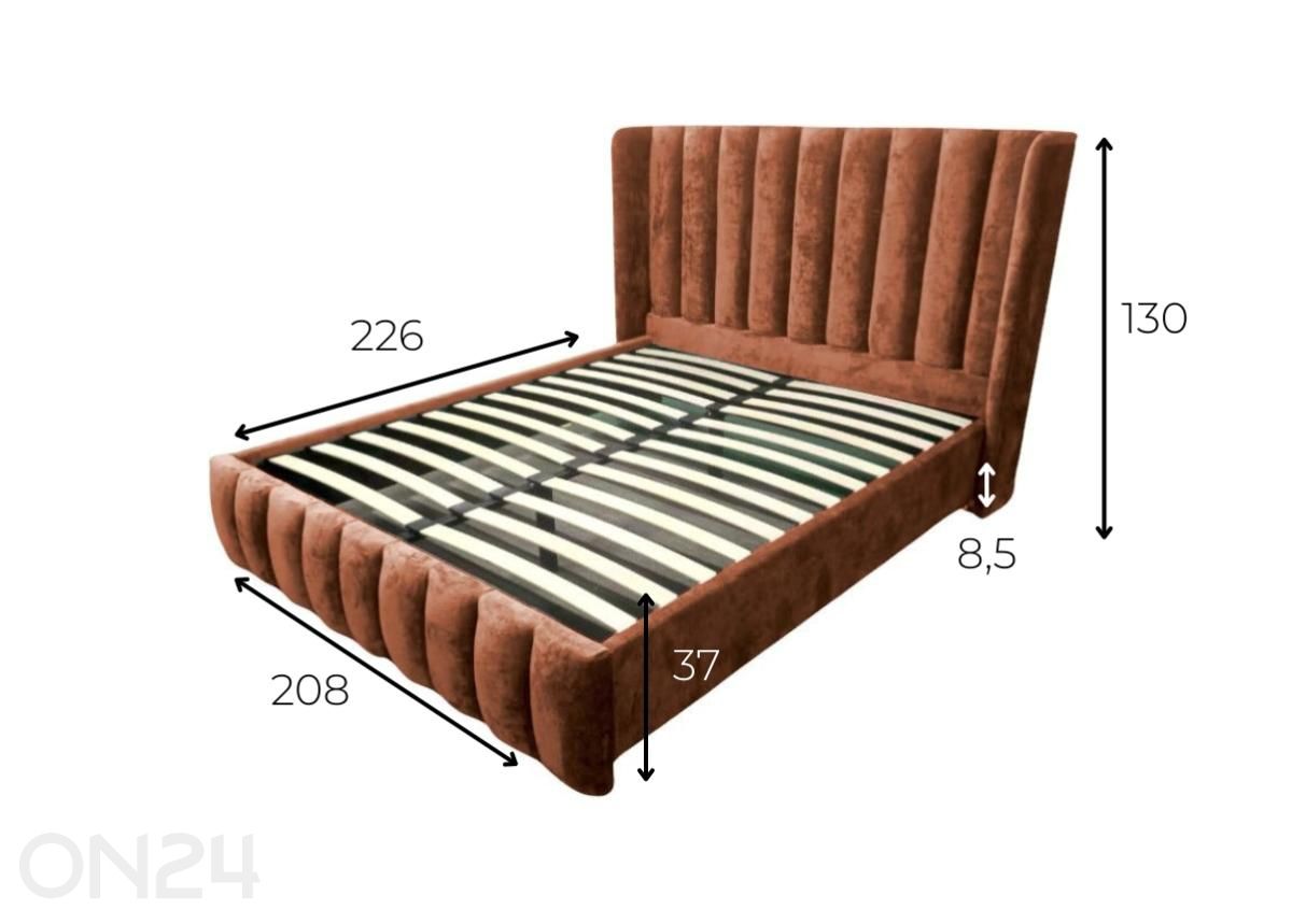 Кровать Dailey 160x200 см увеличить размеры