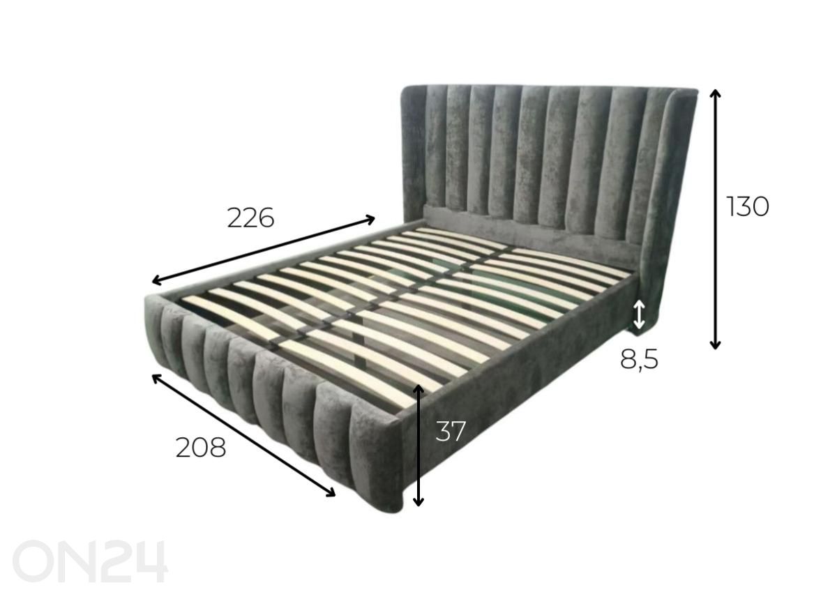 Кровать Dailey 160x200 см увеличить размеры