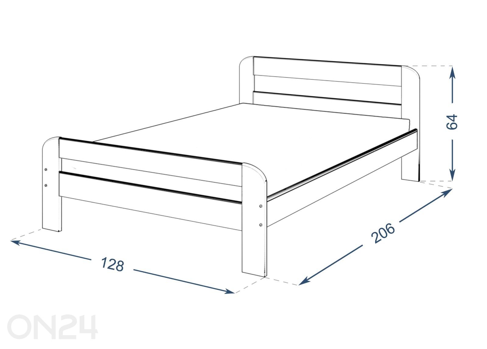 Кровать Dallas 120x200 см увеличить размеры