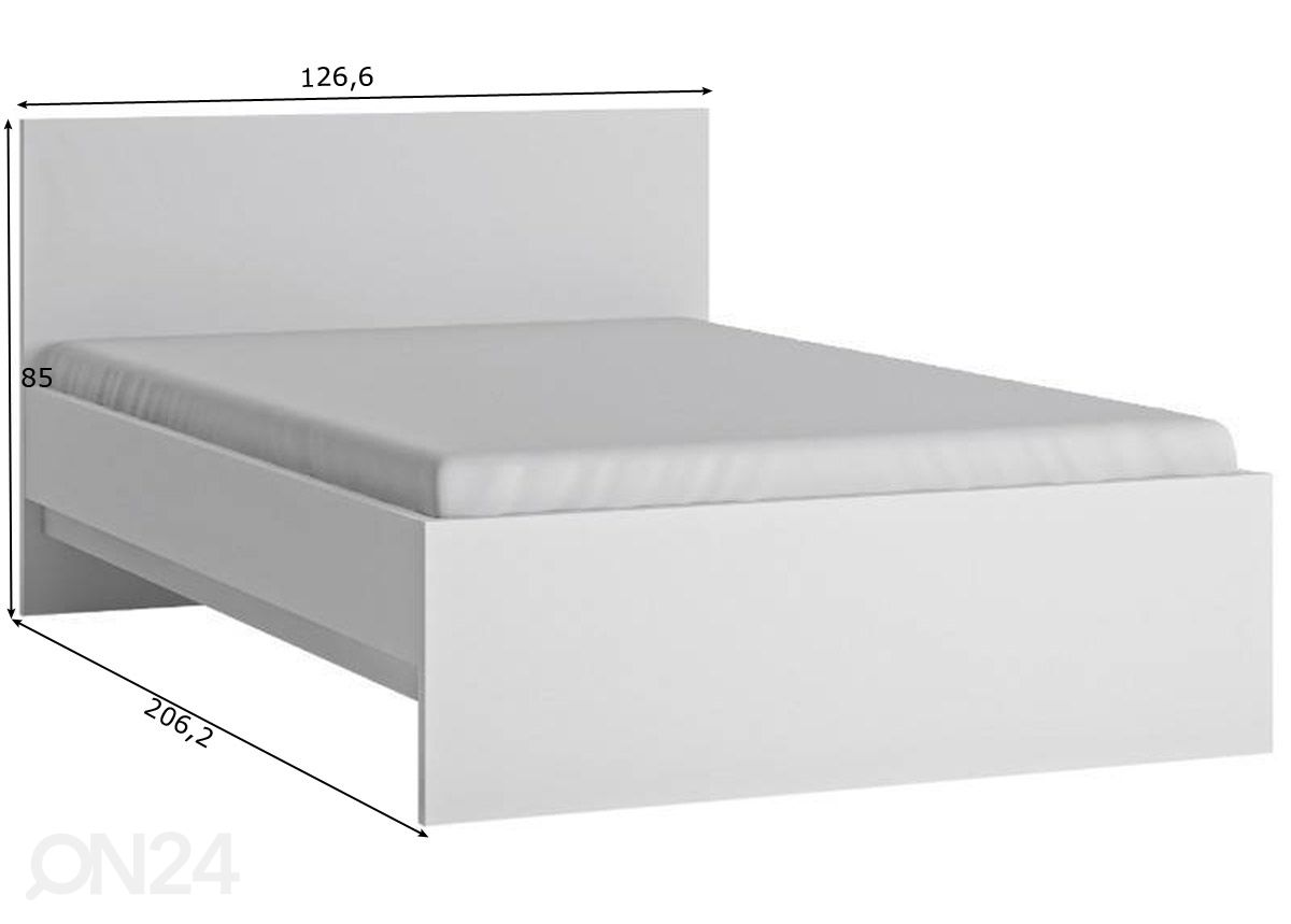 Кровать Fribo 120x200 cm увеличить размеры