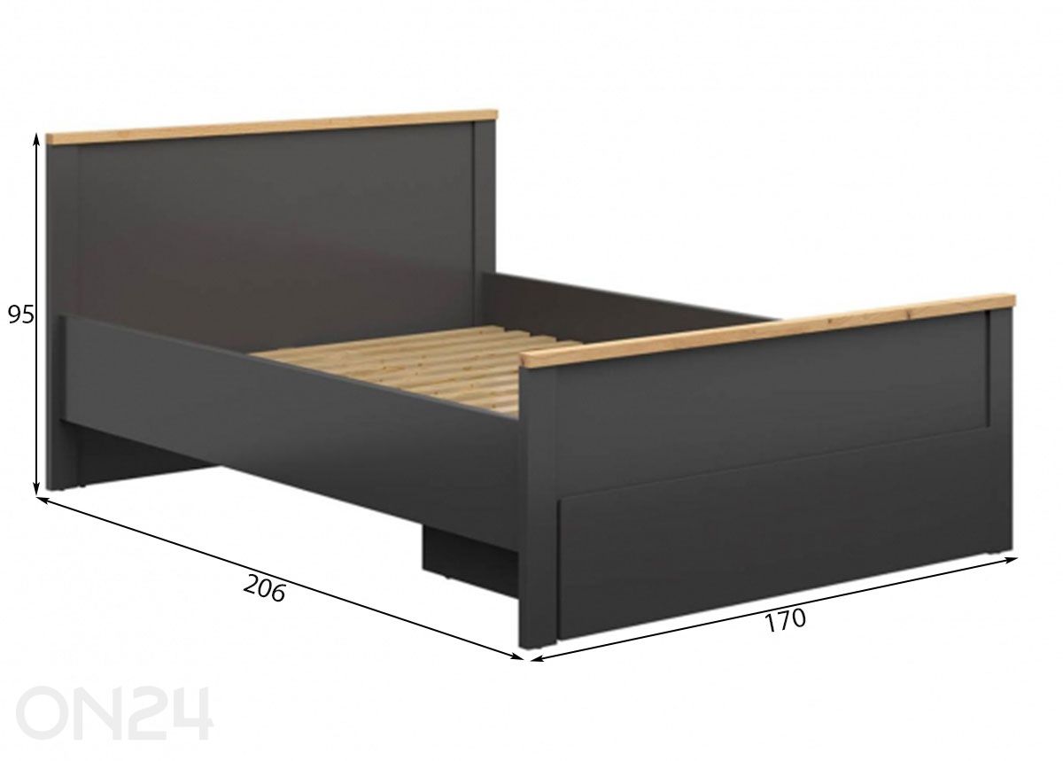 Кровать Hesen 160x200 см увеличить размеры