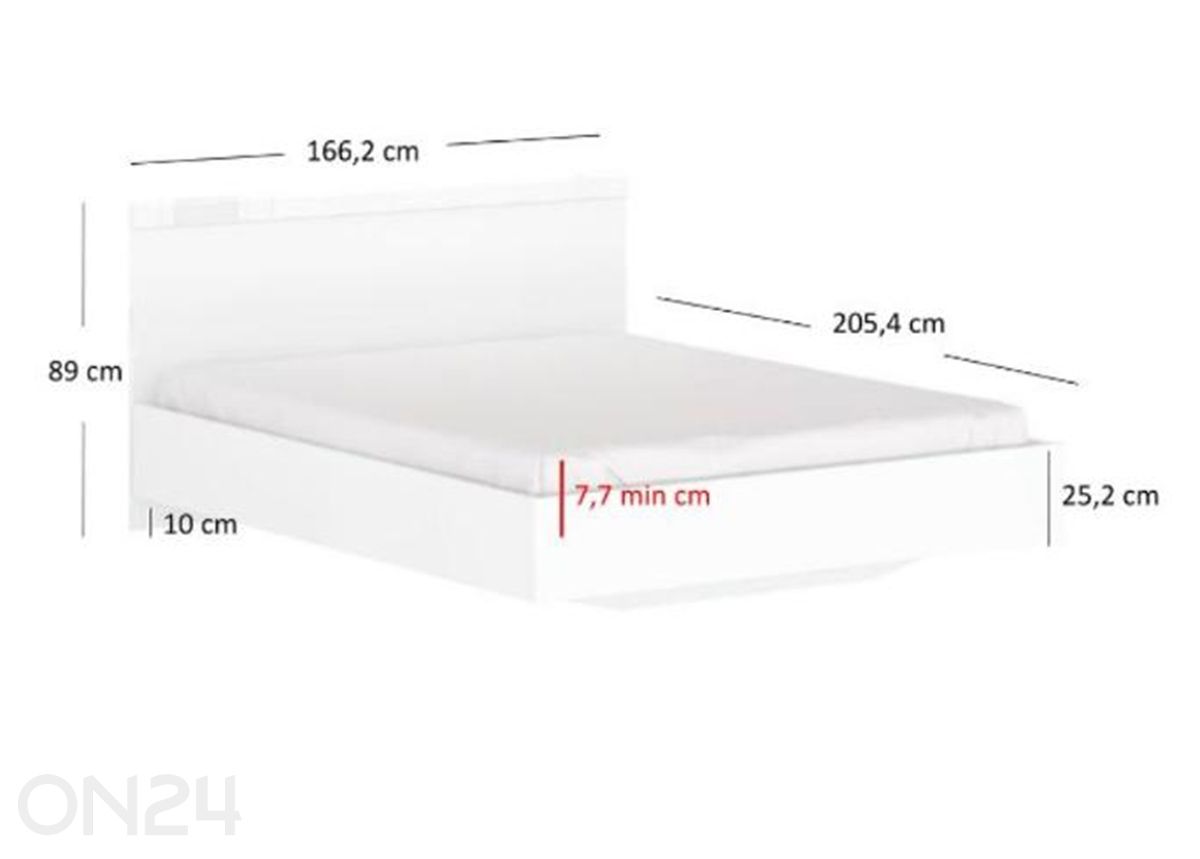 Кровать Lingo 160x200 см увеличить размеры