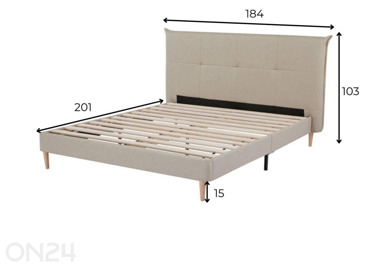 Кровать Luxa 160x200 см увеличить размеры