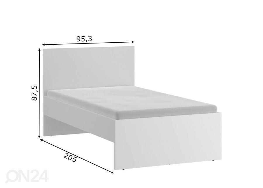 Кровать Marlow 90x200 см увеличить размеры