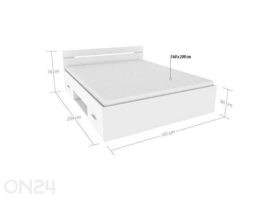 Кровать Michigan 160x200 см увеличить размеры