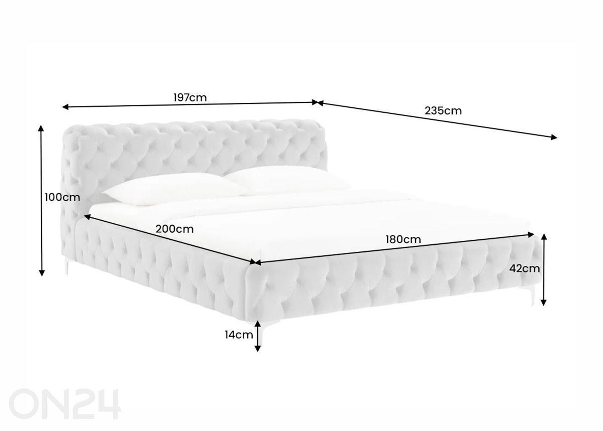 Кровать Modern Barock 180x200 см увеличить размеры