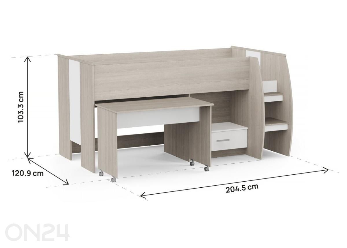 Кровать Nano Combi 90x200 см увеличить размеры