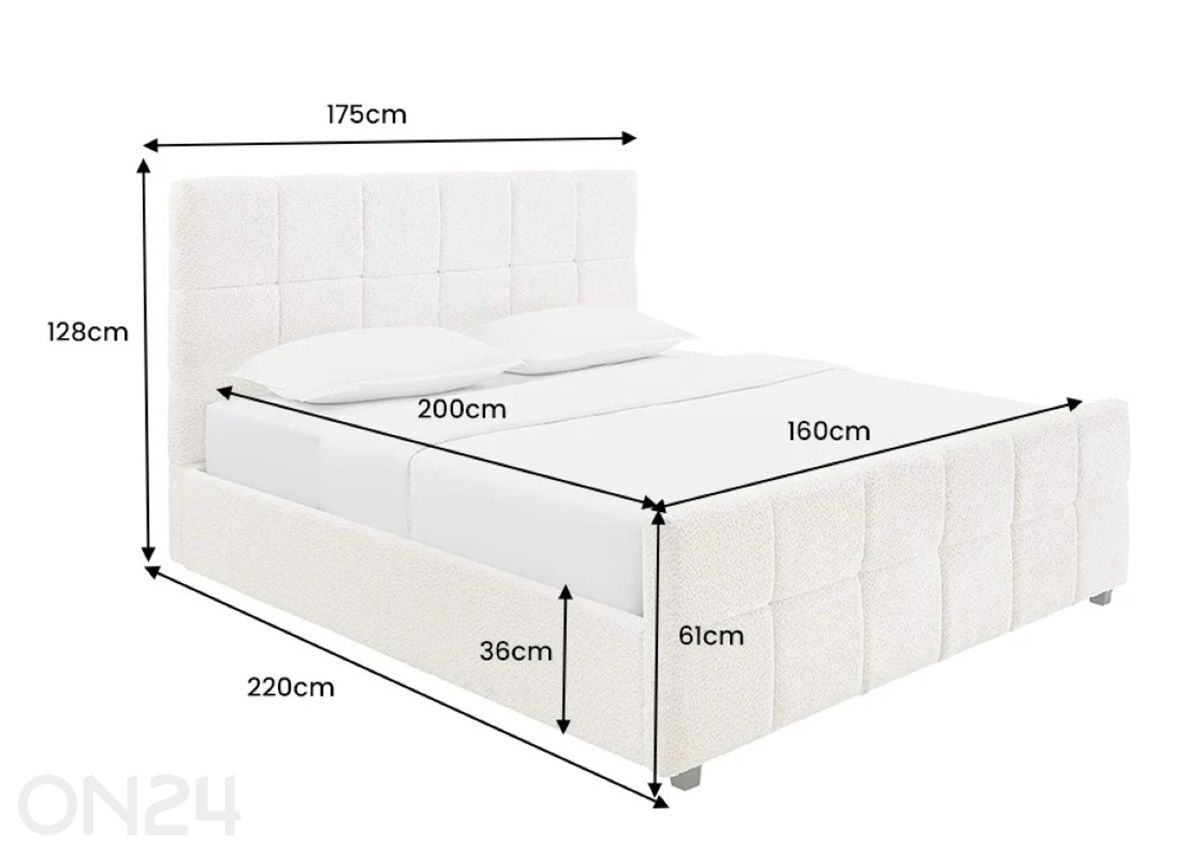 Кровать Prestige 160x200 см увеличить размеры