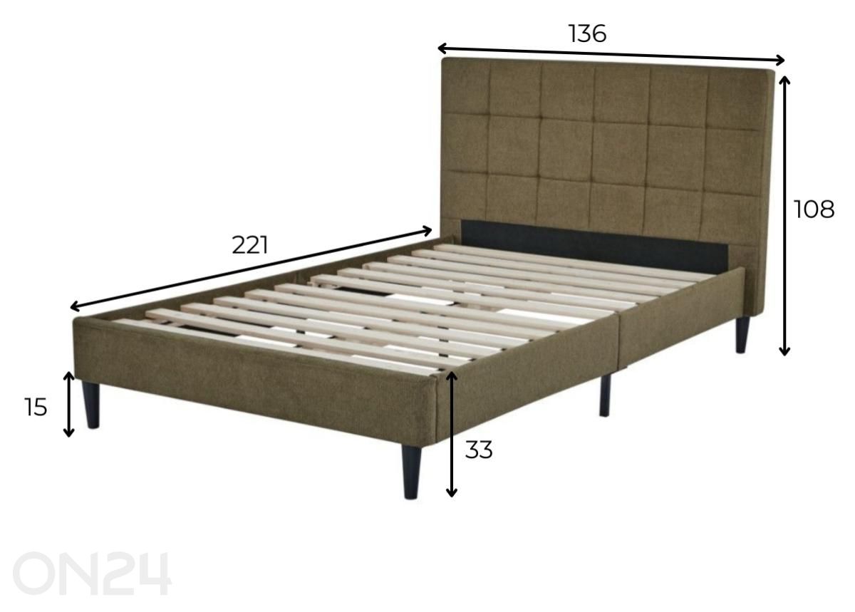 Кровать Ricco 120x200 см увеличить размеры