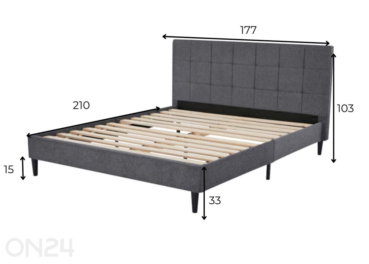 Кровать Ricco 160x200 см увеличить размеры