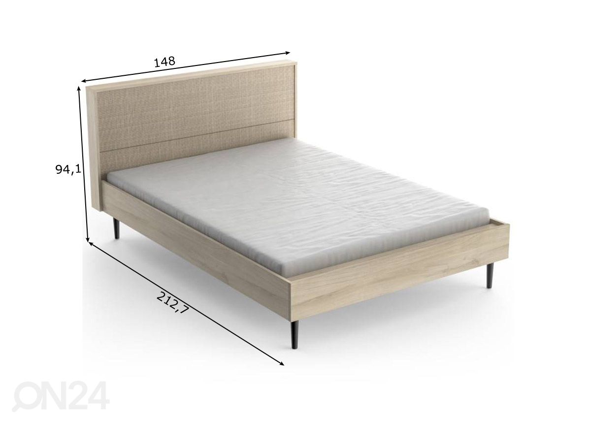 Кровать Saigon 140x190/200 cm увеличить размеры