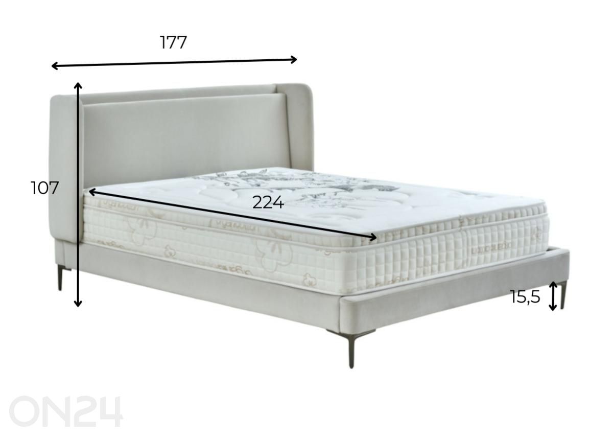 Кровать Sirell 160x200 см увеличить размеры