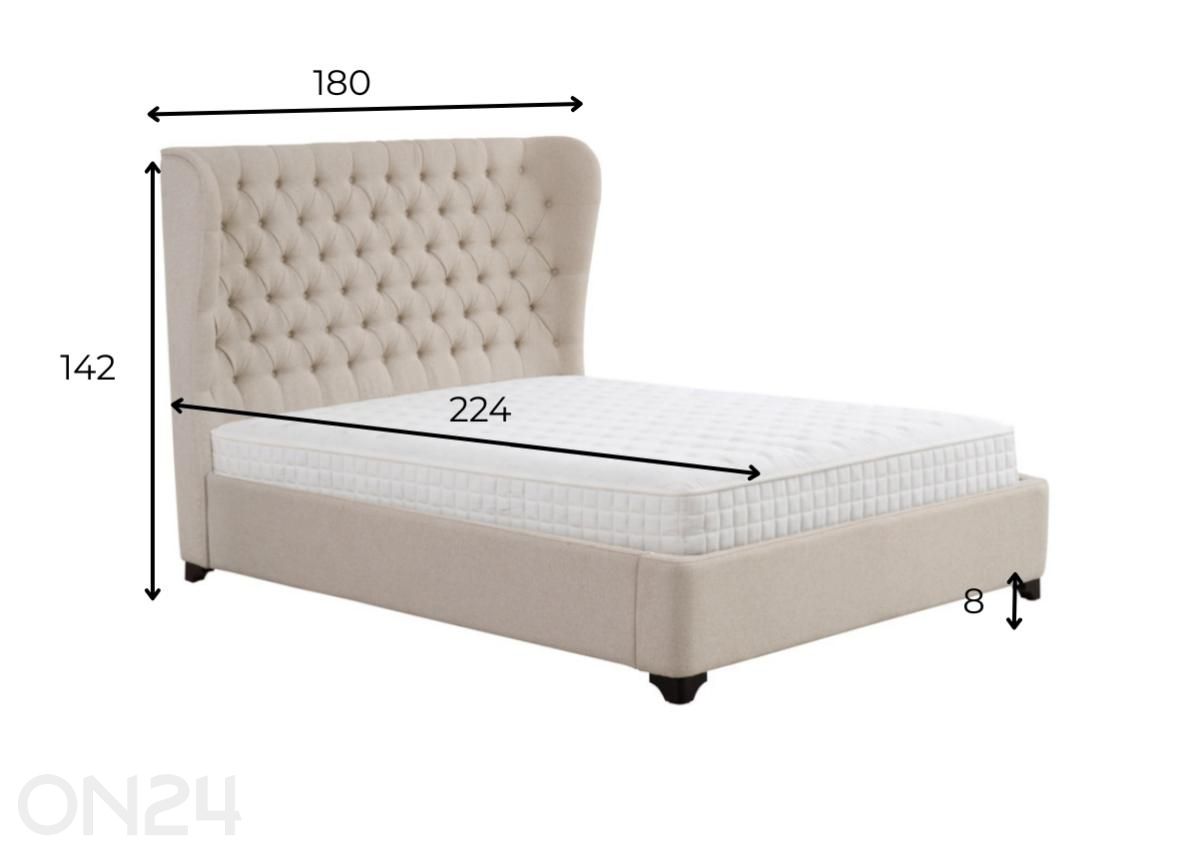 Кровать Stepha 160x200 см увеличить размеры