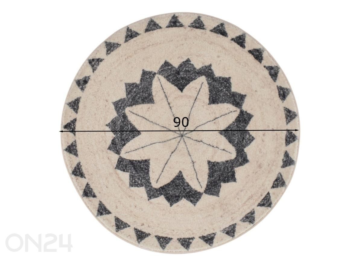 Круглый ковер Brady Ø 90 см увеличить размеры
